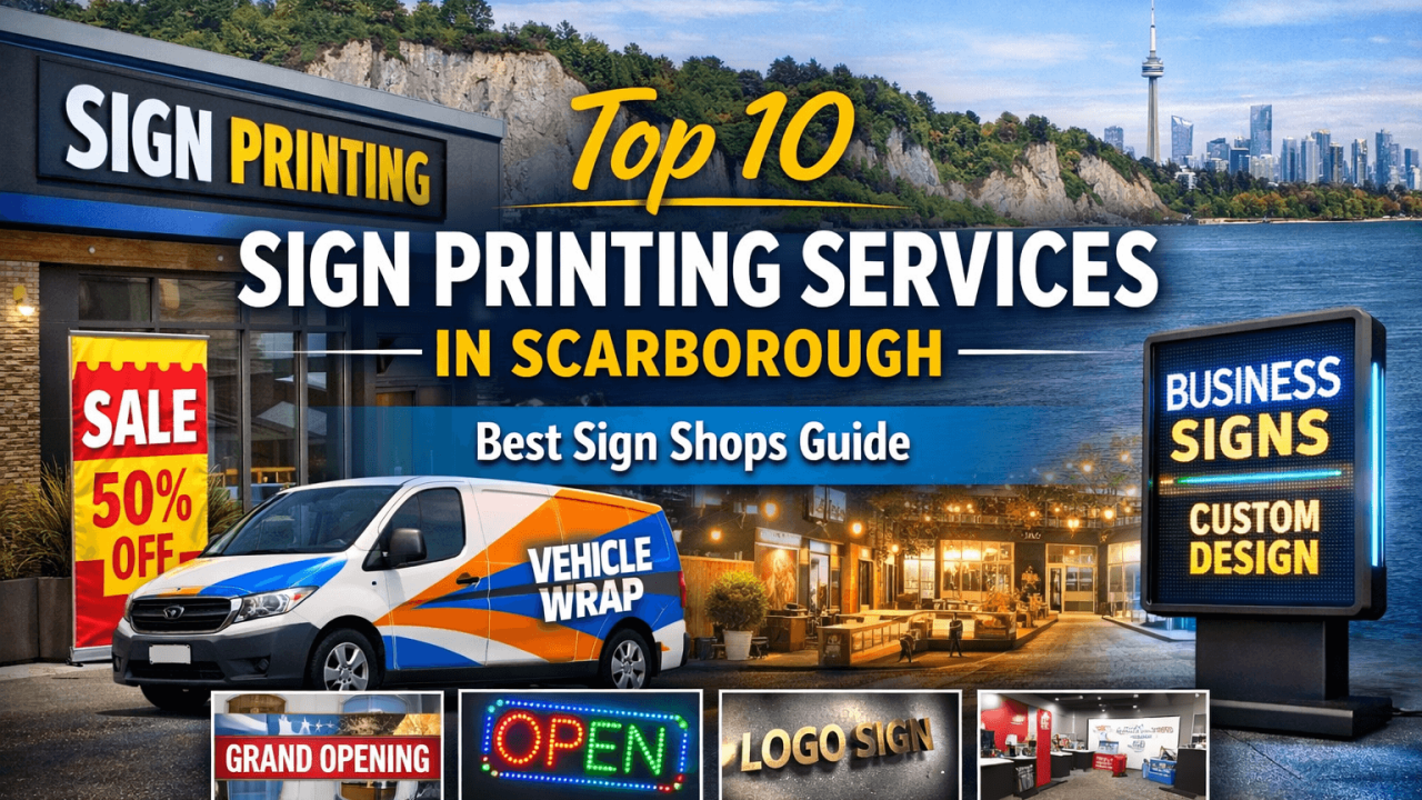Top 10 Sign Printing Services in Scarborough