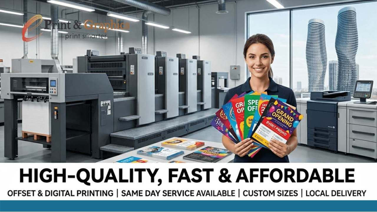 Best Flyer Printing Mississauga: High-Quality, Fast & Affordable Services