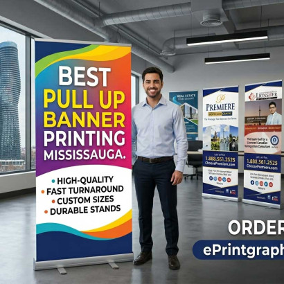 Best Pull Up Banner Printing in Mississauga – Affordable, High-Quality & Fast Service